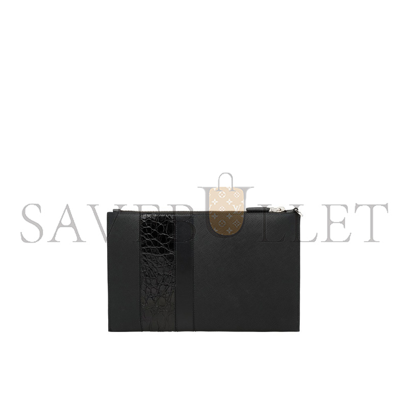PRADA SAFFIANO LEATHER CLUTCH 2NG005 (28*18cm)